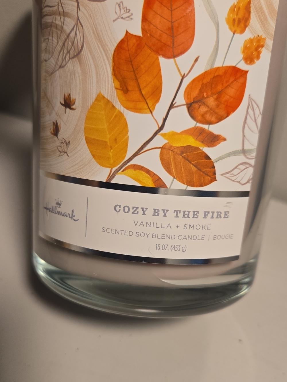 Hallmark Cozy by the Fire Vanilla + Smoke Soy Candle - Orange/Yellow/Brown - Picture 3 of 4